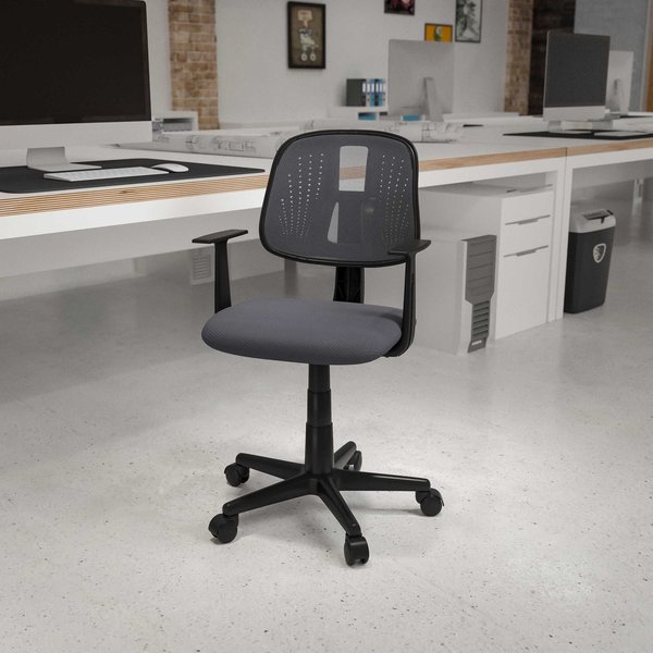 Flash Furniture Pivot Back Gray Mesh Chair LF-134-A-GY-GG